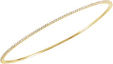67337 / Bracelet / Set / 14K Yellow / Round / Lab-Grown Diamond / 1.1Mm :: 1 Ctw / Si1-Si2, GH / 8 In / Polished / 1 Ctw Lab-Grown Diamond Bangle Bracelet