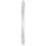 14K White Gold Knife Edge Band Size 7