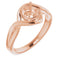 18K Rose 5.8mm Round Ring Mounting