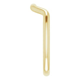 18K Yellow Gold Band for 10x8 mm Emerald Ring