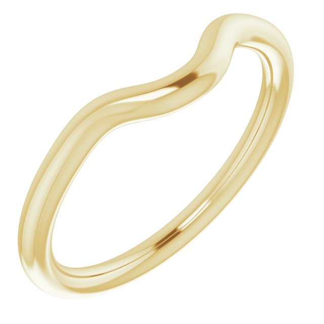 14K Yellow Gold Band for 6mm Round Ring