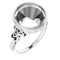 18K X1 White 12mm Round Ring Mounting