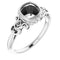 Palladium 6mm Cushion Ring Mounting