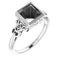 10K X1 White 6.5mm Square Ring Mounting
