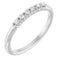 Platinum 1/8 CTW Natural Diamond Stackable Ring