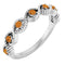 Sterling Silver Natural Citrine Stackable Ring