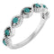 Platinum Lab-Grown Alexandrite Stackable Ring