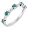 Sterling Silver Natural Alexandrite & 1/6 CTW Natural Diamond Ring