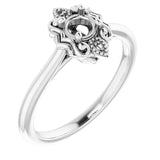 Platinum 4.1mm Round Ring Mounting