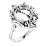 Platinum 11mm Round Ring Mounting