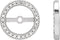14K White Gold 1/8 CTW Natural Diamond Earring Jackets with 7 mm ID
