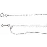 14K 1 mm Rolo chain