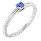 Sterling Silver Natural Tanzanite Ring