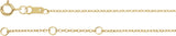 14K Yellow Gold Natural Blue Zircon Bezel Set Solitaire 6 1/2-7 1/2" Bracelet