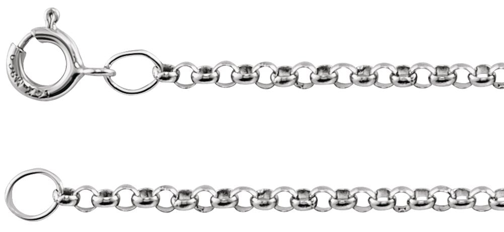 Sterling Silver 1.5mm Rolo 18" Chain