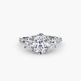 Three-Stone with Pavé Band 3