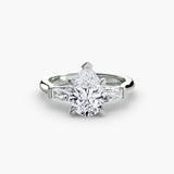 Three-Stone Ring (Baguette Side Stones)