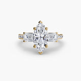 Three-Stone Ring with Pavé Volume 4