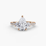 Three-Stone Ring with Pavé Volume 5