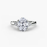 Solitaire with Cluster Shoulders 2