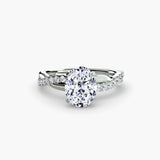 The Emerald Twist Pavé Ring